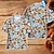 baratos Camisas-Oktoberfest Cerveja linguiça Pretzel camisas havaianas Camisa Aloha Bávaro Munique Alemão Arte Gráfica Para Homens Adulto Carnaval Cerveja Oktoberfest Impressão 3D Férias Festa