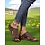 baratos Sandálias Confortáveis-sandálias femininas rústicas peep-toe com acabamento em rebites, chinelos vintage confortáveis para caminhadas no jardim, uso casual em casa e passeios descontraídos