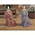 baratos Mofo-Molde de silicone tridimensional de 8 peças para cachorro, animal, gesso, argila, suporte para velas
