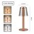 economico Lampade da tavolo-Lampada da scrivania ricaricabile interamente in alluminio con oscuramento infinito a tre colori per ristoranti interni ed esterni, campeggio, illuminazione da comodino, oscuramento tattile, ricarica