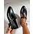 cheap Women&#039;s Slip-Ons &amp; Loafers-Women&#039;s Black Patent T-Strap Mary Jane Shoes – Pointed Toe Low Block Shoes for Office, School and Semi-Formal Events