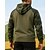 preiswerte Tees &amp; Hemden-Herren Kapuzensweatshirt Wander-Sweatshirt Wanderspitze Langarm Mit Kapuze Oberteil Außen Leicht Elastisch Atmungsaktiv Pullover Polyester Tarnung Schwarz Armeegrün Khaki Tennis Golfspiel Laufen