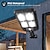 billige Vegglamper til utendørsbruk-100/200LED solcelledrevet gatelys ip65 vanntett solcelledrevet utendørs bevegelsessensorlys solcelledrevet vegglampe med fjernkontroll for hage 1 stk