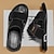 ieftine Sandale de vacanță-Sandale slip-on maro pentru bărbați, cu decupaje, din piele ecologică moale, de vară, pentru confort în interior, treburi de weekend și utilizare casual în aer liber