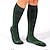 voordelige Sportsokken-1 paar Voor heren merino wollen sokken Hardloopsokken Thermisch Warm Ademend Anti-blaar Dik Buiten Over de kuit Lapwerk Merino Wol Zwart Donkergroen Groen voor Skiën Hardlopen Kamperen / wandelen