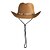 baratos Chapéus-chapéus de cowboy da moda retrô, chapéus de cowboy ocidentais de palha dura com beirais grandes e bordas curvas, chapéus de praia para homens e mulheres