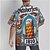 baratos Camisas-Oktoberfest Cerveja Pretzel camisas havaianas Camisa Aloha Bávaro Munique Alemão Arte Gráfica Para Homens Adulto Carnaval Cerveja Oktoberfest Impressão 3D Férias Festa