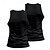 abordables Camisetas sin mangas de gimnasio-Hombre Camiseta sin mangas Top Camisetas Interiores Camisa sin mangas Sin Mangas Cuello Barco Verano Plano Moda Design Básico 2 Piezas Vacaciones Calle Noche Negro Blanco Negro + Blanco Camiseta