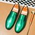 cheap Men&#039;s Slip-ons &amp; Loafers-Men&#039;s Shiny Gold Metallic Slip-On Loafers – Fashionable Faux Leather Dress Shoes for Parties, Wedding Receptions, Stage Performances, Prom Nights and Nightclub Events