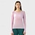 economico Top Yoga-Per donna Magliette sportive parte superiore del pilates Sport in alto Scollo a giro Elastico Traspirante Vestibilità aderente Manica Lunga Gli sport Tinta unica Top Per Pilates Yoga Abbigliamento