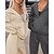 abordables Survêtements-Femmes Ensemble Survetement Jogging Pantalon Athleisure Automne manche longue Chaleur Thermique Coupe-vent Course Entraînement Athleisure Tenue de sport Tenues de Sport Couleur Unie Gris foncé Abricot