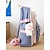 abordables Sacs à dos de Collège-Ensemble de sac à dos d&#039;école 5 en 1 avec breloques en peluche, nylon léger, style kawaii, pour filles et adolescentes, idéal pour l&#039;école et l&#039;usage quotidien