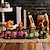 economico Decorazioni Appese e da Tavolo per Halloween-Statuetta in resina raffigurante un folletto di Halloween che tiene in mano una zucca con luci, ornamento artigianale in resina raffigurante un elfo luminoso, decorazione da tavolo per la casa