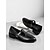cheap Women&#039;s Slip-Ons &amp; Loafers-Women&#039;s Black Patent T-Strap Mary Jane Shoes – Pointed Toe Low Block Shoes for Office, School and Semi-Formal Events