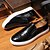billige Herresneakers-Slip-on herresneakers med vævet mønster – stilfuld kurveflettet tekstur med hvid sål, komfortable afslappet sko til hverdag og street style
