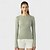 economico Top Yoga-Per donna Magliette sportive parte superiore del pilates Sport in alto Scollo a giro Elastico Traspirante Vestibilità aderente Manica Lunga Gli sport Tinta unica Top Per Pilates Yoga Abbigliamento
