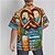 baratos Camisas-Oktoberfest Cerveja Pretzel camisas havaianas Camisa Aloha Bávaro Munique Alemão Arte Gráfica Para Homens Adulto Carnaval Cerveja Oktoberfest Impressão 3D Férias Festa
