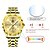 baratos Relógios Quartz-Relógio masculino moderno de quartzo com mostrador digital em losango, calendário duplo, luminoso, à prova d&#039;água, com tira de aço, decoração com strass, relógio empresarial, presente preferido