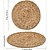abordables Ustensiles et gadgets de cuisine-Ensemble de 5 sets de table ronds en rotin, sets de table en nénuphar tissés à la main naturels de 13 pouces pour table à manger, sets de table de style rustique pour la décoration de la maison et du