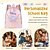 preiswerte Personalisierte Geschenke-personalisierter Meerjungfrau-Rucksack für Mädchen mit individuellem Namen und Farbe, Schulanfangsgeschenk für Kinder, Schultasche mit mehreren Fächern für Bücher, Wasserflaschen und Schreibwaren
