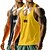 baratos Tops de ginásio-Homens Malha Íntima Colete camisa sem manga Camiseta muscular de ginástica Sem Manga Decote U Decote em U Verão Tecido Moda Esportivo Clássico 2 Peças Multi-pack Casual Ginásio Esportes
