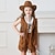 economico Costumi Professionali e Uniformi-Costume di Carnevale Gioco di ruolo di carriera 2026 Abiti Cowgirl Cosplay Frange Bambini Ragazze Halloween Carnevale Performance Vestirsi in modo educativo Vestiti per eventi scolastici Vestirsi