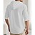 abordables Chemises lin et coton-Homme Chemise Chemise en lin Chemise Décontractée Chemise Boutonnée Chemise en coton Rayure Vacances Hawaïen Noir Blanche bleu marine Kaki manche longue À capuche Printemps Automne Vêtement Tenue
