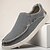 billiga Slip-ons och loafers till herrar-herrblå vävda slip-on-skor i texturerat tyg med mjuk yttersula, bekväma för vardagsbruk, bilkörning och avslappnad sommarstil
