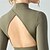economico Top Yoga-Per donna Magliette sportive parte superiore del pilates Sport in alto Delicato sulla Pelle Morbidezza Elastico Vestibilità aderente Manica Lunga Gli sport Tinta unica Top Per Pilates Danza Yoga