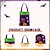 preiswerte Halloween-Personalisierte Halloween-Leckerli-Tasche mit Namen für Kinder, individueller Süßigkeiten-Tragekorb für „Süßes oder Saures“, auffällige Tasche aus Vliesstoff mit großem Fassungsvermögen,
