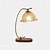 abordables lámpara de noche-Lámpara de mesa LED moderna, lámpara de mesita de noche blanca cálida, adecuada para sala de estar, dormitorio, oficina, mesita de noche y estantería.