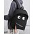 economico Zaini per Bambini e Adolescenti-Zaino nero idrorepellente con occhi da cartone animato per adolescenti: elegante zaino scolastico di grande capacità con più scomparti per studenti delle scuole medie e superiori