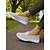halpa Naisten lenkkarit-naisten harmaat flyknit-slip-on-lenkkarit – jokapäiväiset lenkkarit kävelyyn, asioiden hoitamiseen ja puistossa olemiseen