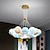 cheap Globe Design-Modern Glass Ball Moon Chandelier Kid's Sky Light MODO Lunar Hanging Fixture