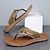 billiga Semester Sandaler-Herrflip-flops i armégröna med färgblocksrem i lätt slip-on-design för stranden, poolen och daglig användning på sommaren.