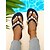 preiswerte Urlaubsandalen-Schwarze Flip-Flop-Sandalen mit Strasssteinen und bunten Kristallverzierungen für Damen – glamouröse Strandsandalen für Poolpartys, Urlaube und Sommeroutfits