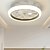 abordables Lámpara ventilador de techo-Lámparas de techo LED ultrafinas con ventilador y luz, modernas luces para sala de estar, lámpara de dormitorio con control remoto