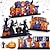 abordables Figurines et ornements-Lot de 4 décorations de table en bois pour Halloween, décorations de table rustiques pour table de fête d'intérieur, décorations de table ...