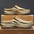 cheap Men&#039;s Clogs &amp; Mules-Men&#039;s Khaki Slip-On Canvas Loafers with Elastic Gore Lightweight Flexible Sole Comfortable for Driving Casual Office and Everyday Wear