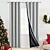 billige Blackout -gardin-100% blackout gardiner soverom termisk isolert linlook grommet vindusgardin draperier med svart bak stue
