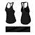 preiswerte Yoga Tops-Damen Pilates-Oberteil Rundausschnitt Leichte Kleidung Atmungsaktiv schweißabsorbierend Ärmellos Sport Einfarbig Oberteil Für Pilates Fitnessstudio Zumba Lässiger Schnitt Sportkleidung