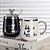 abordables Mugs et tasses-Tasse à café en céramique avec couvercle et cuillère, jolies tasses pour couple au bureau ou à la maison, tasse à thé pour le petit-déjeuner pour hommes et femmes