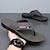 billiga Semester Sandaler-Herrflip-flops i armégröna med färgblocksrem i lätt slip-on-design för stranden, poolen och daglig användning på sommaren.