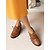 halpa Block Heels-naisten vintage-tyyliset ruskeat oxford-korkokengät – nauhalliset brogue-tyyliset nahkakengät naisille, sopivat erinomaisesti töihin, olutfestivaaleille, maatilaretkille ja retrotapahtumiin