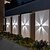 economico Applique per esterni-1 lampada da parete solare impermeabile per esterni con 5 fasci LED, illuminazione per cortile, giardino, recinzione, balcone, scala