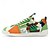 billiga Herrsneakers-herrsneakers med färgblock och patchwork – trendiga retro-sportskor med snörning för urban stil, kreativa outfits, konstfestivaler och vardagliga moderiktiga looks