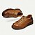 abordables Chaussures de Costume Classiques-Chaussures de travail basses en cuir marron pour homme avec couture Goodyear et œillets métalliques – chaussures décontractées durables pour les travaux en extérieur et le quotidien