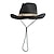 baratos Chapéus-chapéus de cowboy da moda retrô, chapéus de cowboy ocidentais de palha dura com beirais grandes e bordas curvas, chapéus de praia para homens e mulheres