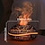 abordables lampe de chevet-Humidificateur d&#039;aromathérapie alimenté par USB avec 7 lumières de couleur - diffuseur d&#039;huiles essentielles effet flamme conception sans filtre pour une ambiance de chambre relaxante
