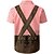baratos Camisas-Oktoberfest Estampa Lederhosen camisas havaianas Camisa Aloha Bávaro Munique Alemão Arte Gráfica Para Homens Adulto Carnaval Cerveja Oktoberfest Impressão 3D Férias Festa